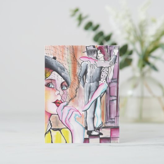 Lo han visto con otra! - Tango Briefkaart (Staand voorkant)