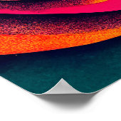 Lo - LoFi kleurrijke Abstracte kunst Poster (Hoek)