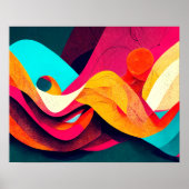 Lo - LoFi kleurrijke Abstracte kunst Poster (Voorkant)