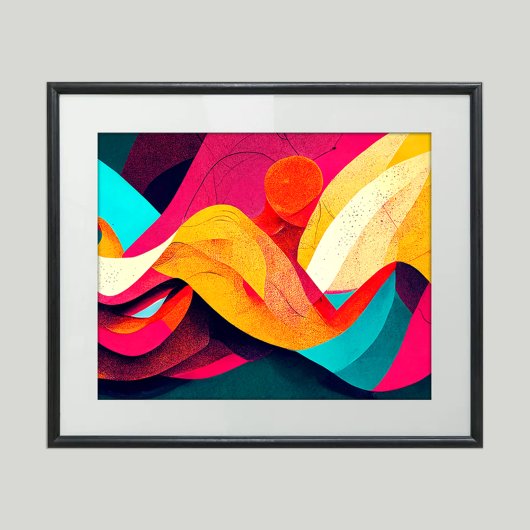 Lo - LoFi kleurrijke Abstracte kunst Poster