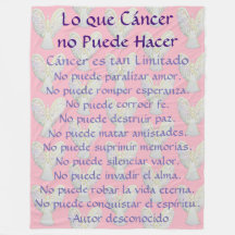 Lo que Cáncer no Puede Hacer Angel Chemo Blanket