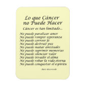 Lo Que Cáncer No Puede Hacer Magnet Magneet (Verticaal)