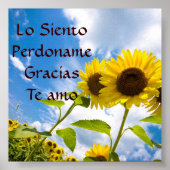 Lo Siento , Perdoname , Gracias , Te Amo Poster (Voorkant)
