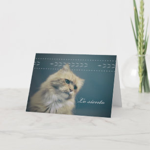 Lo Siento: Sympathie voor het verlies van een kat Kaart
