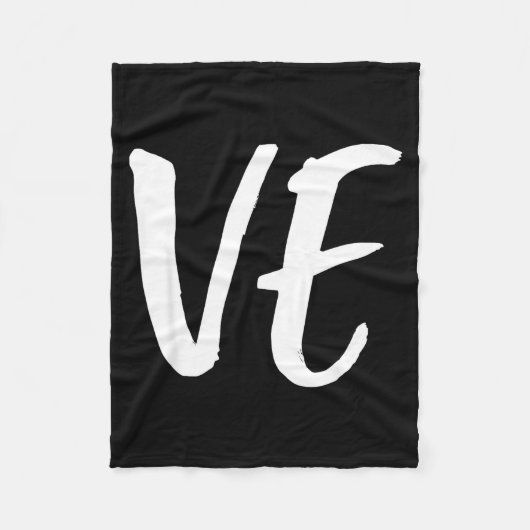 Lo Ve Love Matching Couple Husband Wife Valentine' Fleece Deken (Voorkant)