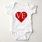 LO - VE Matching Heart Shirten (2 van 2) Romper (Voorkant)