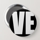 (LO)VE RONDE BUTTON 4,0 CM (Voorkant /achterkant)