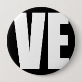 (LO)VE RONDE BUTTON 4,0 CM (Voorkant)