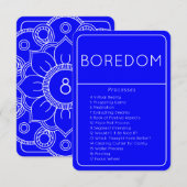 LOA Emotionele Processen Verveling Blauwe Kaart (Voorkant / Achterkant)