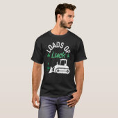 Load Of Luck Bulldozer Shamrock St Patricks Day Ki T-shirt (Voorkant volledig)