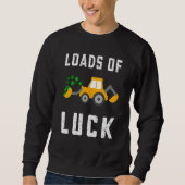 Load Of Luck Kids Boys St Patricks Day Constructio Trui (Voorkant)