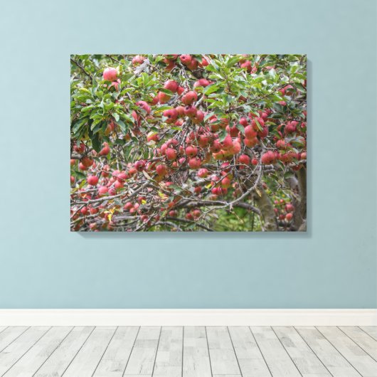 Loaded Apple-structuur Canvas Afdruk (Insitu (Houten vloer))