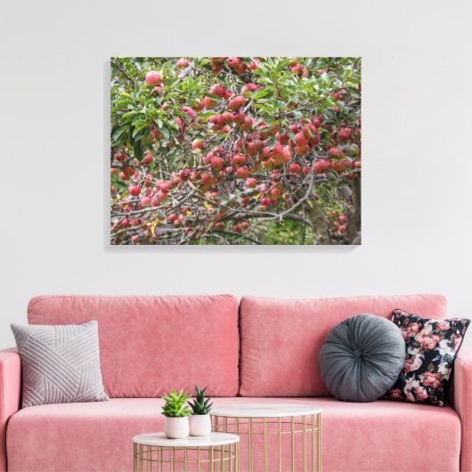 Loaded Apple-structuur Canvas Afdruk (Insitu (Woonkamer))