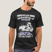 Loader Operator Veteran Digger Loade in achterste  T-shirt (Voorkant)