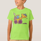 Loader Vehicle Drawing - Geïnspireerd door het Kin T-shirt (Voorkant)