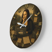 Loading Funny Mona Lisa Gift for Home Office Grote Klok (Hoek)