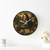 Loading Funny Mona Lisa Gift for Home Office Grote Klok (Huis)