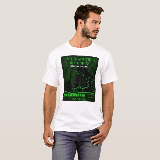 Loading Hacker Laptop Graphic T-Shirt (Voorkant volledig)