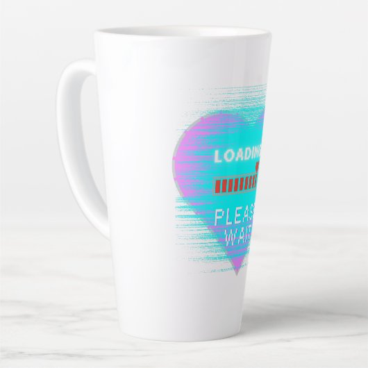 Loading Heart Retro Gamer Latte Mok (Linkerhoek)