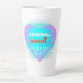 Loading Heart Retro Gamer Latte Mok (Voorkant)