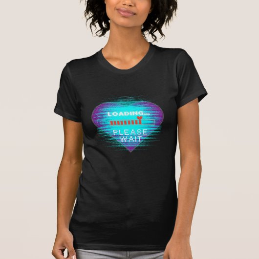 Loading Heart Retro Gamer T-shirt (Voorkant)