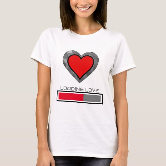 Loading Love Digital Heart T-shirt (Voorkant)