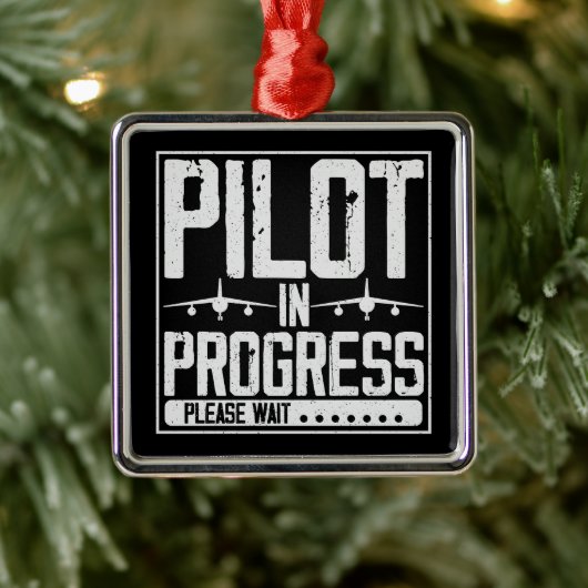 Loading… Pilot Upgrade in Progress Flight School Metalen Ornament (Boom)