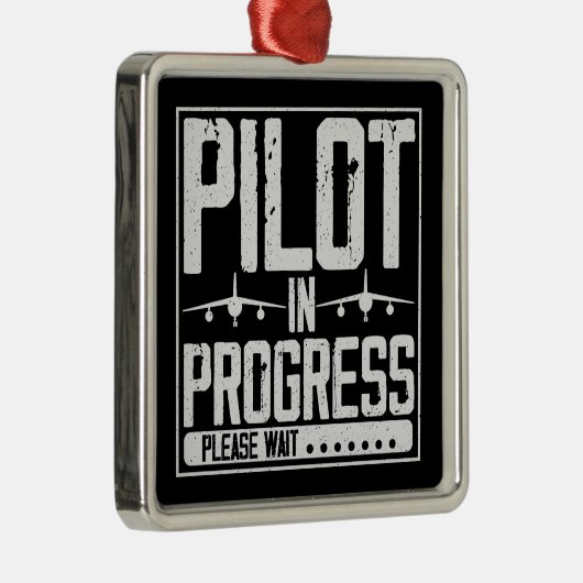 Loading… Pilot Upgrade in Progress Flight School Metalen Ornament (Rechts)