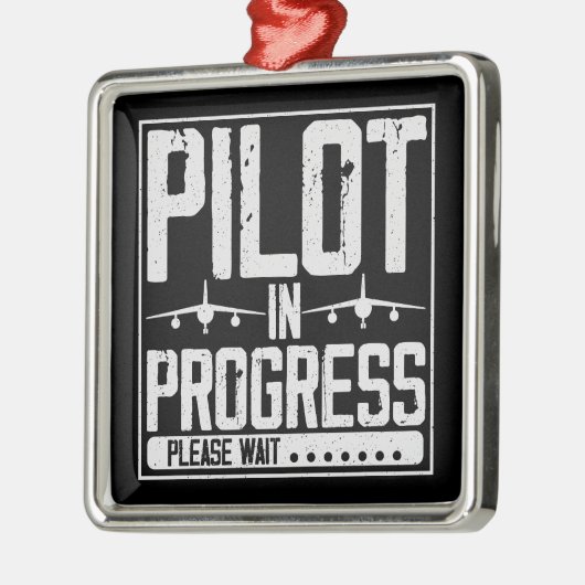 Loading… Pilot Upgrade in Progress Flight School Metalen Ornament (Links)