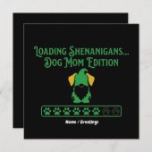 Loading Shenanigans Dog Mom Gnome St Patrick's Day Kaart (Voorkant / Achterkant)