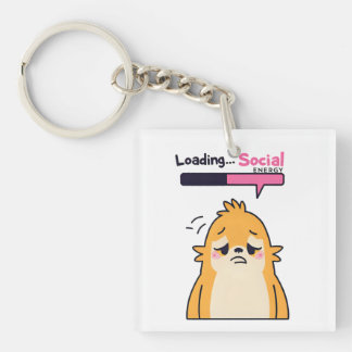Loading… Sociale energie – Schattigee vermoeide do Sleutelhanger