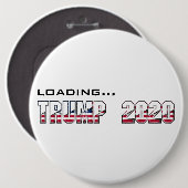 Loading Trump 2020 USA Election Typography Ronde Button 6,0 Cm (Voorkant /achterkant)