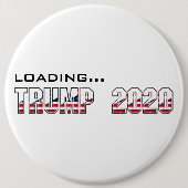Loading Trump 2020 USA Election Typography Ronde Button 6,0 Cm (Voorkant)