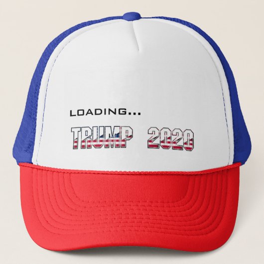 Loading Trump 2020 USA Election Typography Trucker Pet (Voorkant)
