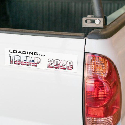 Loading Trump 2020 Verkiezing USA Typografie Bumpersticker (Op Truck)