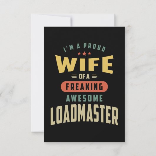 Loadmaster-taakomschrijving RSVP Kaartje (Voorkant)