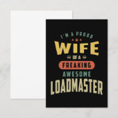 Loadmaster-taakomschrijving RSVP Kaartje (Voorkant / Achterkant)