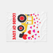 Loads Of Love Toddler Tractor Valentines Day For K Fleece Deken (Voorkant (Horizontaal))