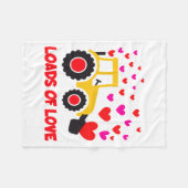 Loads Of Love Toddler Tractor Valentines Day For K Fleece Deken (Voorkant (Horizontaal))
