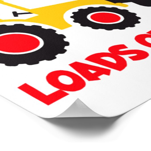 Loads Of Love Toddler Tractor Valentines Day For K Poster (Hoek)