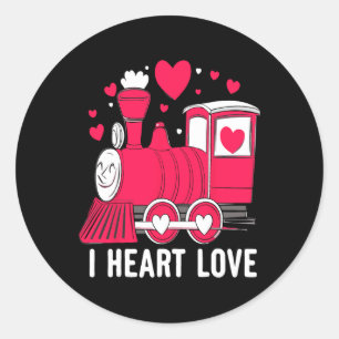 Loads of Love Train Valentijnsdag Peuter Boys Kind Ronde Sticker