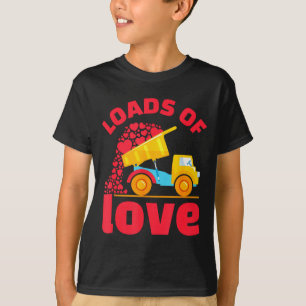 Loads Of Love Truck Harten Valentijnsdag Kinderen  T-shirt