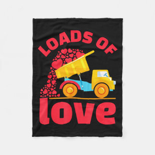 Loads Of Love Truck Hearts Valentijnsdag Kinderen  Fleece Deken