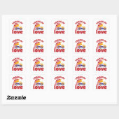 Loads of Love Valentine Day's Truck Vehicle Vierkante Sticker (Vel)