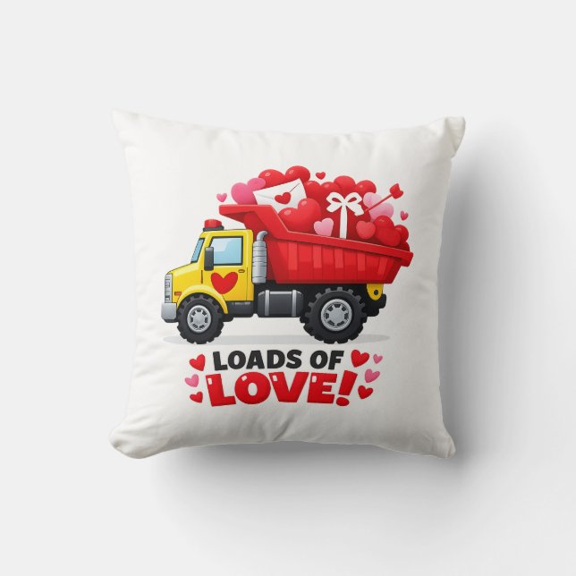 Loads of Love-vrachtwagen  Kussen (Voorkant)