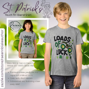 Loads of Luck Haaklook Design Jeugd Tri-Blend Shirt
