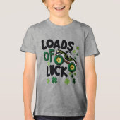 Loads of Luck Haaklook Design Jeugd Tri-Blend Shirt (Voorkant)