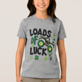 Loads of Luck Haaklook Design Jeugd Tri-Blend Shirt (Voorkant)