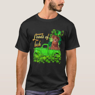 Loads Of Luck Truck Irish Setter St Patrick's Day T-shirt