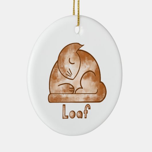 Loaf Cat Keramisch Ornament (Rechts)